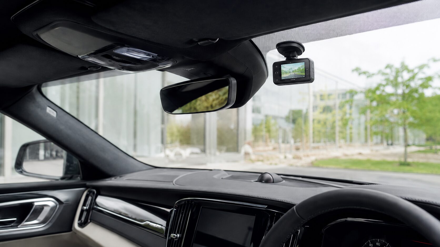 Finished dashcam installation — clean and hidden
